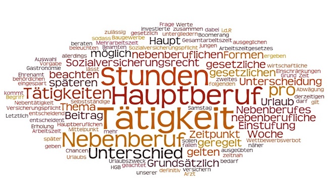 Unterschied Hauptberuf und Nebenberuf
